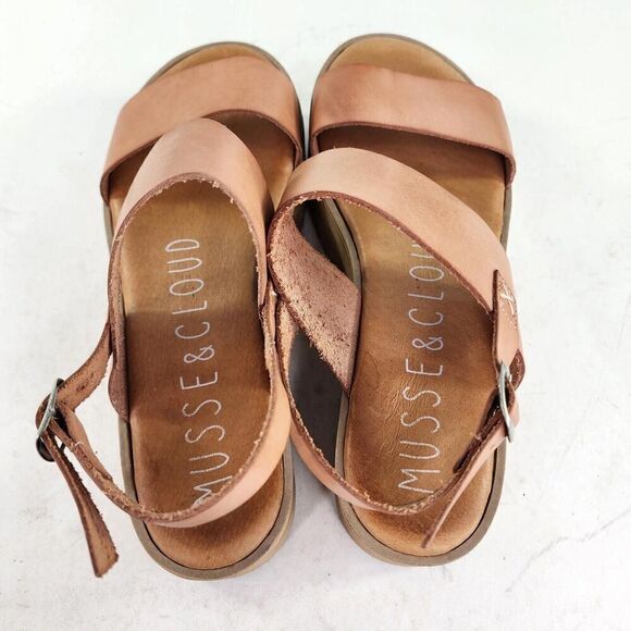 Musse & Cloud Women's sandals Fabiana brown US 9.5 Platform Slingback Sandal - Picture 9 of 9
